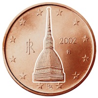 0,02 cents euro mole antonelliana